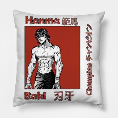 Baki Hanma Throw Pillow Official Baki Merch Merch