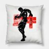 Crimson Baki The Grappler Throw Pillow Official Baki Merch Merch