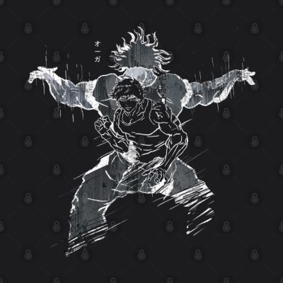 Facing Ogre Hanma Baki Manga Tapestry Official Baki Merch Merch