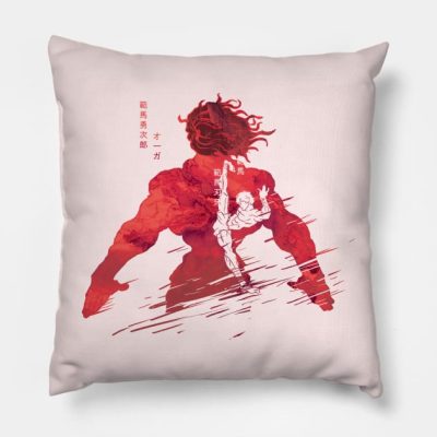 Demon Legacy Hanma Baki Manga Anime Throw Pillow Official Baki Merch Merch