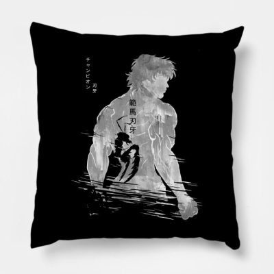 Demonic Mantis Hanma Baki The Grappler Throw Pillow Official Baki Merch Merch