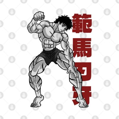 Baki Throw Pillow Official Baki Merch Merch