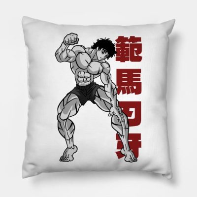 Baki Throw Pillow Official Baki Merch Merch