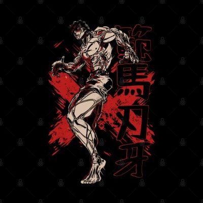 Baki Hanma 2 Throw Pillow Official Baki Merch Merch