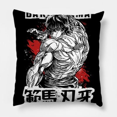 Baki Hanma 3 Throw Pillow Official Baki Merch Merch