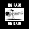 Baki Pose No Pain No Gain Throw Pillow Official Baki Merch Merch