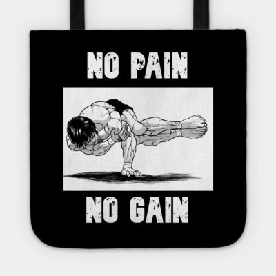 Baki Pose No Pain No Gain Tote Official Baki Merch Merch