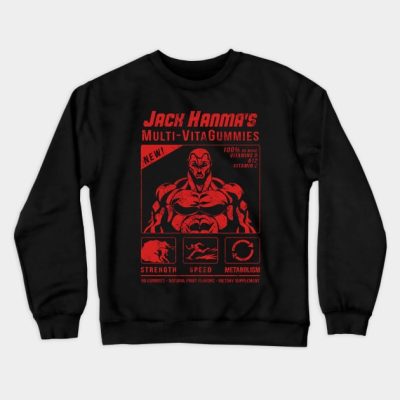 Cool Jack Hanma Old Red Design From Baki Hanma The Crewneck Sweatshirt Official Baki Merch Merch