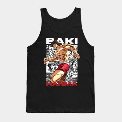 Baki Hanma The Grappler Logo For Otaku Gym And Fit Tank Top Official Baki Merch Merch