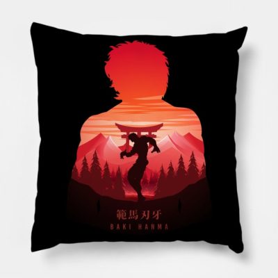 Baki Hanma Throw Pillow Official Baki Merch Merch