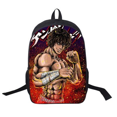 Anime Baki The Grappler Bags for Women Comic Hanma Baki Laptop Bagpack 16 Inch Mochila 3d - Baki Merch