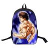 Anime Baki The Grappler Bags for Women Comic Hanma Baki Laptop Bagpack 16 Inch Mochila 3d 5 - Baki Merch