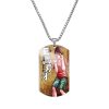 Anime Hanma Baki Pendant Necklace Cartoon Figure Stainless Steel Jewelry Collections 3 - Baki Merch