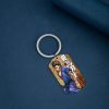 BAKI KeyChain Women Stainless Steel Color Printing Key Chain for Men Hanma Baki Keyring Party Pendant 3 - Baki Merch