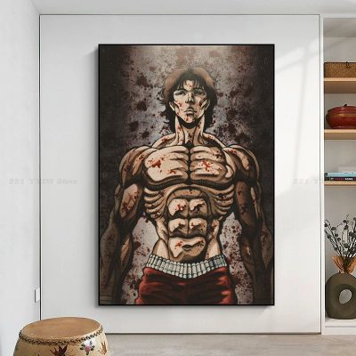 Japanese Anime Baki Hanma Art Poster For Living Room Bar Decoration Wall Decor 4 - Baki Merch