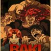 Painting Baki Hanma Poster Japanese Anime Kraft Paper Character HD Classic Art Prints Vintage Home Children 3 - Baki Merch