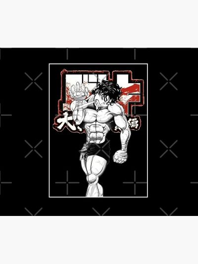 Baki Hanma The Grappler Logo Design Training Tapestry Official Baki Merch Merch