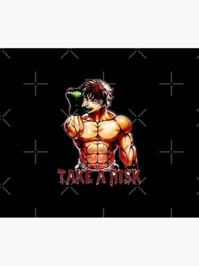 Baki Hanma The Grappler - Take A Risk Cooldesign Logo Tapestry Official Baki Merch Merch