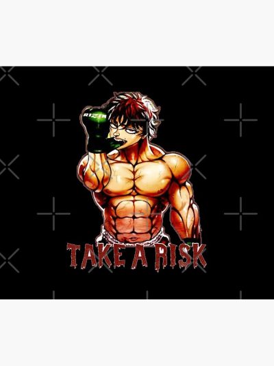 Baki Hanma The Grappler - Take A Risk Cool Design Logo Tapestry Official Baki Merch Merch