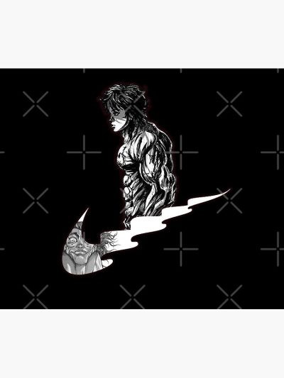 Baki Hanma The Grappler Logo Design Training Tapestry Official Baki Merch Merch