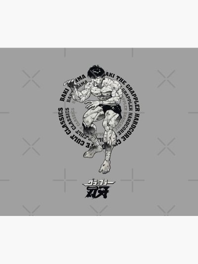 Baki Hanma The Grappler Design Logo Tapestry Official Baki Merch Merch