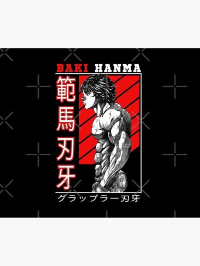 Baki Hanma The Grappler Logo For Otaku, Gym And Fitness For Training In All Products Tapestry Official Baki Merch Merch