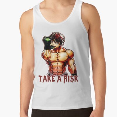 Baki Hanma The Grappler - Take A Risk Cool Design Logo Tank Top Official Baki Merch Merch