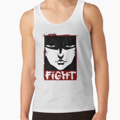 Baki Hanma The Grappler Fighter Ego Eyes Out Chest - Fighter Design Logo Tank Top Official Baki Merch Merch