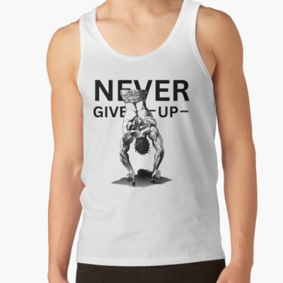 Baki Hanma - Never Give Up Tank Top Official Baki Merch Merch