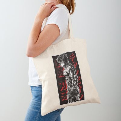 Baki Hanma The Grappler Logo For Otaku, Gym And Fitness For Training In All Products Tote Bag Official Baki Merch Merch