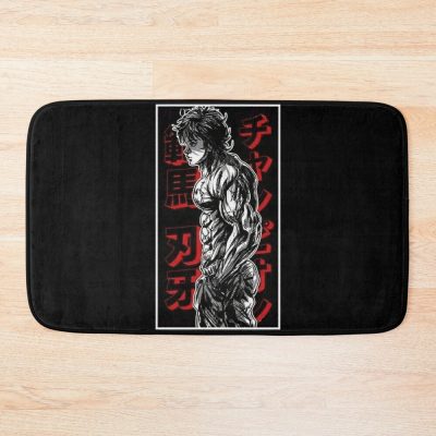 Baki Hanma The Grappler Logo For Otaku, Gym And Fitness For Training In All Products Bath Mat Official Baki Merch Merch