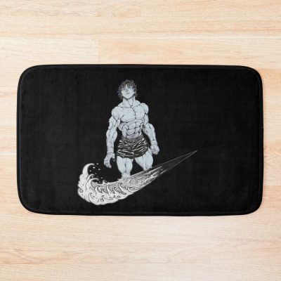 Baki Hanma The Grappler Logo For Otaku, Gym And Fitness For Training In All Products Bath Mat Official Baki Merch Merch