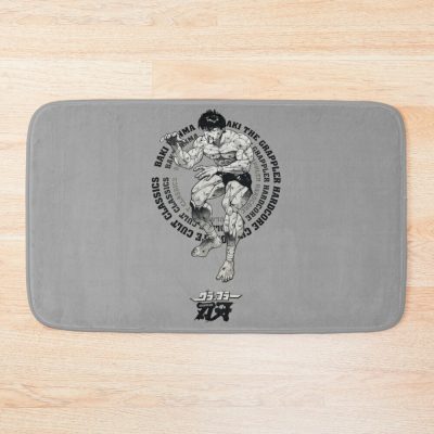 Baki Hanma The Grappler Design Logo Bath Mat Official Baki Merch Merch