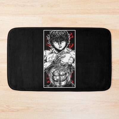 Baki Hanma The Grappler Logo For Otaku, Gym And Fitness For Training In All Products Bath Mat Official Baki Merch Merch