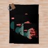 Baki Hanma Silhouette Throw Blanket Official Baki Merch Merch