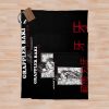 Baki Hanma The Grappler Logo For Otaku, Gym And Fitness For Training In All Products Throw Blanket Official Baki Merch Merch