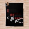 Baki Hanma The Grappler Design Logo Throw Blanket Official Baki Merch Merch