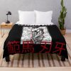 Baki Hanma The Grappler Logo For Otaku, Gym And Fitness For Training In All Products Throw Blanket Official Baki Merch Merch