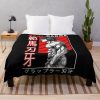 Baki Hanma The Grappler Logo For Otaku, Gym And Fitness For Training In All Products Throw Blanket Official Baki Merch Merch