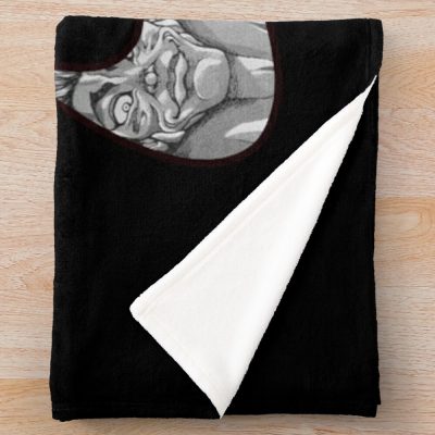 Baki Hanma The Grappler Logo Design Training Throw Blanket Official Baki Merch Merch