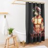 Baki Hanma The Grappler - Take A Risk Cool Design Logo Shower Curtain Official Baki Merch Merch