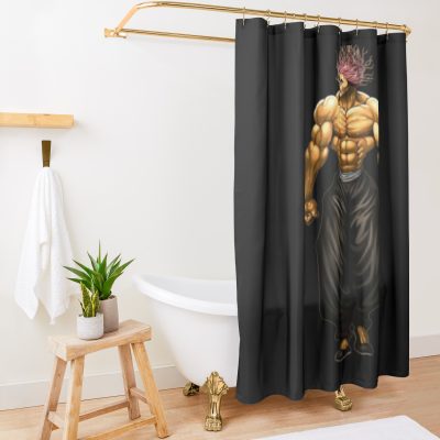 Baki Shower Curtain Official Baki Merch Merch