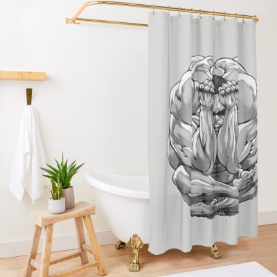 Baki Hanma Shower Curtain Official Baki Merch Merch