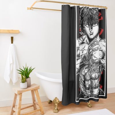 Baki Hanma The Grappler Logo For Otaku, Gym And Fitness For Training In All Products Shower Curtain Official Baki Merch Merch