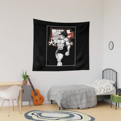 Baki Hanma The Grappler Logo Design Training Tapestry Official Baki Merch Merch