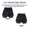 Anime Baki Sport Shorts Men Sportswear Running Shorts 2 In 1 Beach Basketball Summer Gym Fitness 4 - Baki Merch