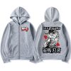 Anime Baki The Grappler Zipper Hoodie Men s Female Manga Yujiro Hanma Cardigan Sweatshirt Streetwear Oversized 4 - Baki Merch