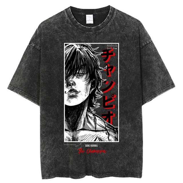 Grappler Baki Kyokudai Taikai Anime T shirt Oversize Streetwear Short Sleeve Creative Printing Mens Clothing Vintage 1.jpg 640x640 1 - Baki Merch