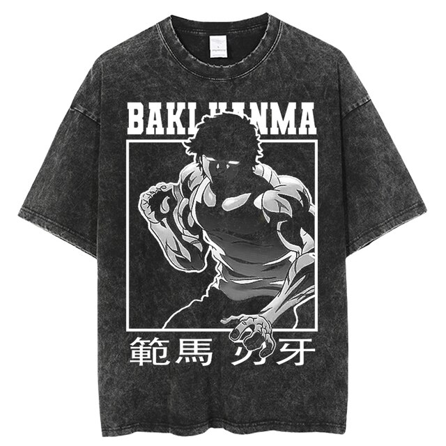 Grappler Baki Kyokudai Taikai Anime T shirt Oversize Streetwear Short Sleeve Creative Printing Mens Clothing Vintage 11.jpg 640x640 11 - Baki Merch
