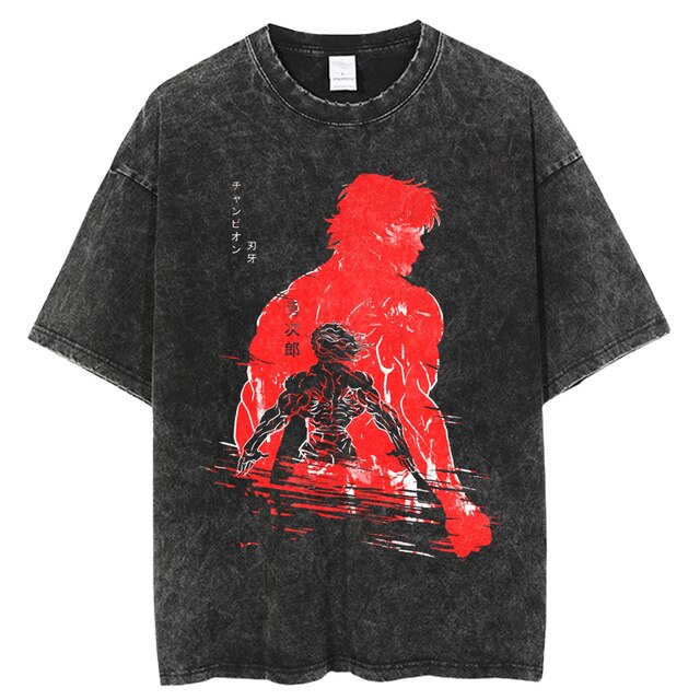 Grappler Baki Kyokudai Taikai Anime T shirt Oversize Streetwear Short Sleeve Creative Printing Mens Clothing Vintage 2.jpg 640x640 2 - Baki Merch